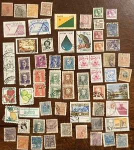 Estampillas de Brasil, muchas emisiones tempranas, múltiples (usadas y sin usar) - Imagen 1 de 1