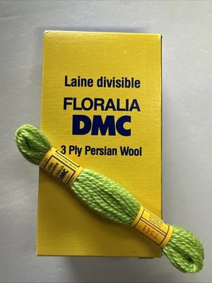 DMC Floralia Laine 3 Ply Persian Wool 3 Ply Yarn- Light Green #7341- Box Of 10 - Image 1 of 3