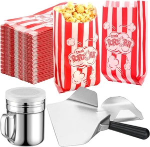 502 Pieces Popcorn Machine Supplies Set Includes 500 Pcs 1Oz Red and White Popco - Picture 1 of 12