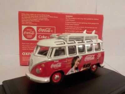 VW T1 Bus / Camper Coca Cola, Oxford Diecast 1/76 Special Offer in Description - Image 1 of 3