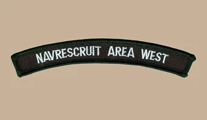 US Navy Reserve Recruiting Area West NAVRESCRUIT AREA UIM Rocker Tab (03) - Picture 1 of 1