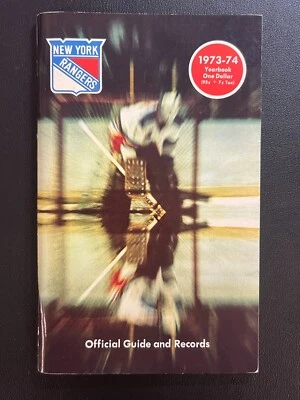 1973-74 New York Rangers Media Guide/Yearbook NYR Hockey Vic Hadfield VTG NHL! - Image 1 of 3