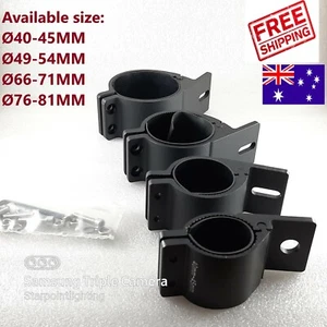 Pair 1.8 - 3 inch Bull Bar Mounting Clamps Mounting Brackets for LED Light Bar - Picture 1 of 9