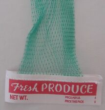 Mesh Produce Net Bag with Printed Header Red,Green&