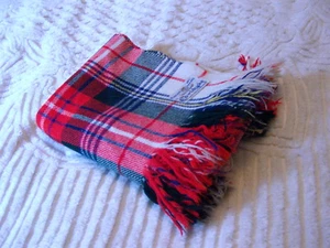 Preciosa manta de colección Carldyke Charles Pindyke NY tartán bebé niño niños pequeños - Imagen 1 de 5