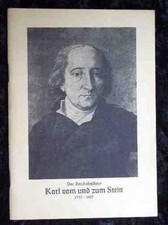 Der Reichsfreiherr Karl vom und zum Stein 1757-1957. Gruber, Dr. Walter: