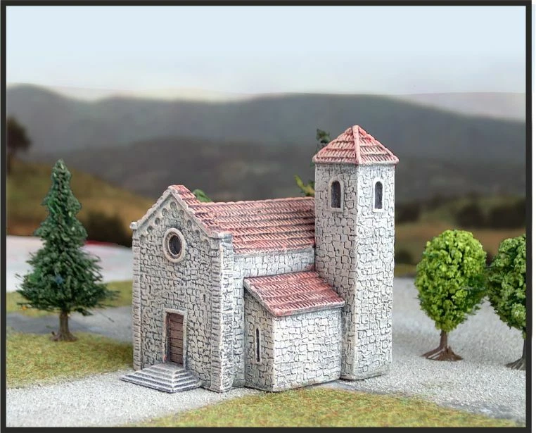 NINIVE 10N Iglesia Romanica Kit Resina para Diorama Plástico Carril N 1:160 - Imagen 1 de 1