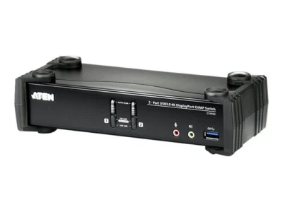 ATEN CS1922 2-Port USB 3.0 4K DisplayPort MST KVMP Switch - Bild 1 von 3