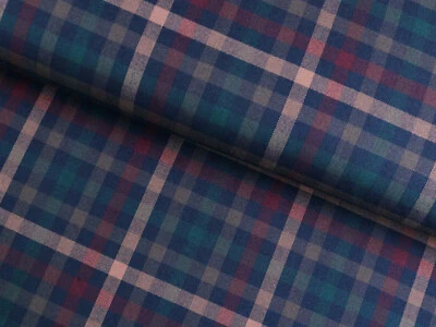 SCHOTTENKARO Karo Stoff Glencheck Kilt Meterware klein Navy Grün EUR 13,98/m - Bild 1 von 2