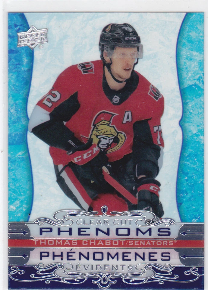 20/21 TIM HORTONS...THOMAS CHABOT...CLEAR CUT PHENOMS...# CC-8...SENATORS - Image 1 of 1