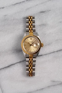 Vintage Rolex Ladies Datejust 80s Ref 69173 Automatic Gold Two Tone Champagne - Picture 1 of 4