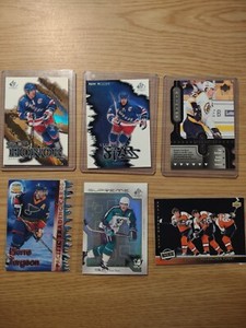(6) ice Hockey Card S Mark Messier, Ray bourque, Eric lindros, teemu selanne🏒🏒
