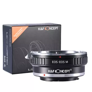 K&F Concept Lens Mount Adapter Canon EOS EF To Canon EOS M EF-M Mount Camera M5 - Picture 1 of 11