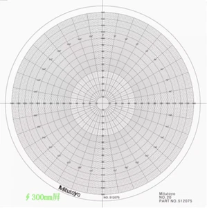 Gráfico comparador óptico para proyector de perfil gráfico de superposición para Mitutoyo 512075 - Imagen 1 de 1
