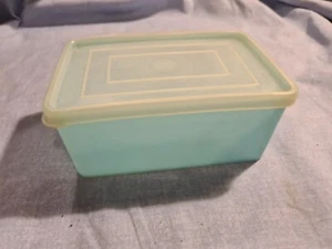 Tupperware Vintage Retro Blue Storage Container Butter Dish - Picture 1 of 6