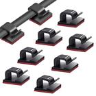 60 PCS Black Cable Clips Heavy Duty Cable Clips Clear with Strong Self-Adhesi...