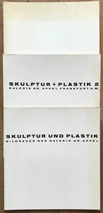 LIVRE D'ART SKULPTUR UND PLASTIC 1-2-3 GALERIE DR APPEL FRANKFURT - Bild 1 von 7