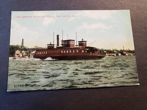 Ferry Steamer GOVERNOR WINTHROP copertina navale cartolina inutilizzata nuova Londra, CT - Foto 1 di 2