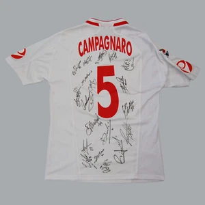 PIACENZA MACRON MAGLIA CAMPAGNARO WORN JERSEY AUTOGRAFATA TRIKOT SHIRT 2006-2007 - Imagen 1 de 6