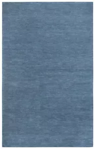 5x8 Rizzy Rugs Blue Solid Tufted Wool Achromatic Area Rug FA173B - Aprx 5' x 8' - Picture 1 of 5