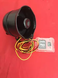 Tarjeta Micro SD Sirena Transmisión de Voz/Música Alarma Cuerno Audio Altavoz Impermeable - Imagen 1 de 10