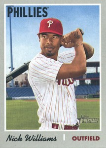 2019 Topps Heritage #218 Nick Williams Phillies