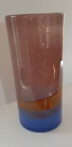 Murano Glassware Vase 12" colorful layers - Picture 1 of 9