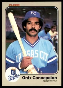 1983 Fleer - #110 Onix Concepcion Kansas City Royals Baseball Card - Picture 1 of 2