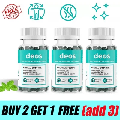 DEOS Internal Deodorant Supplement – DEOS Full Body Deodorizer - (30 Capsules) - Image 1 of 4