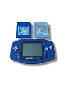 Gameboy Advance Indigo AGB-001 Pokemon Azul Pokemon Plata Paquete De Colección PROBADO - Imagen 1 de 22