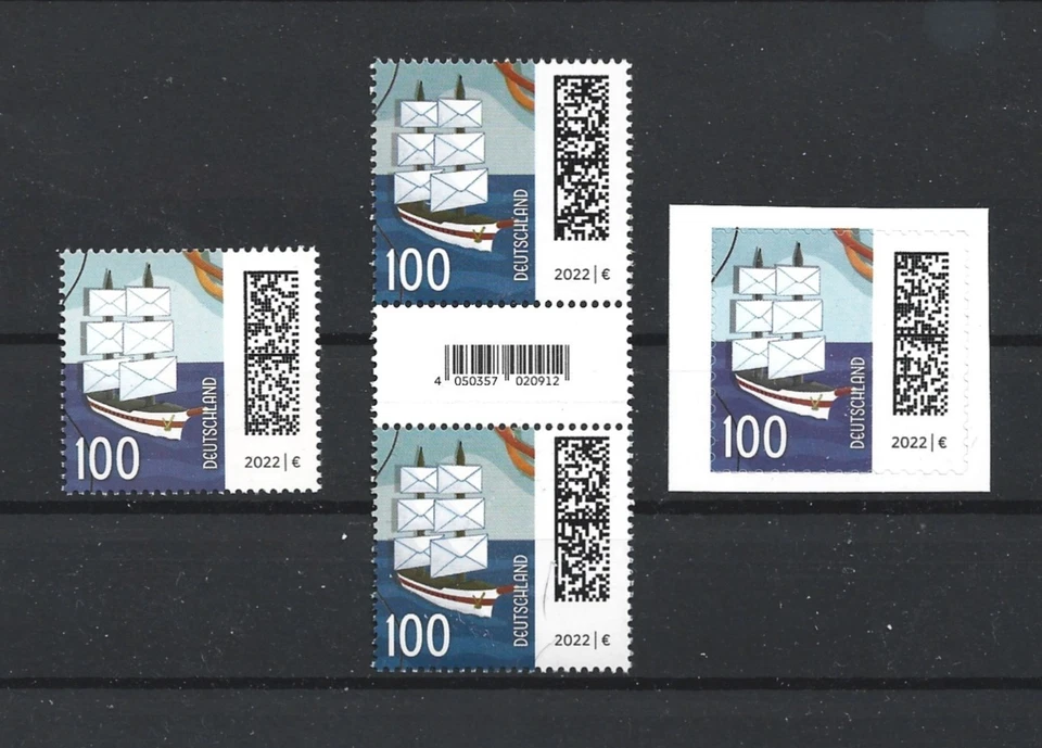 Germany 2022 Welt der Briefe World of Letters Boats Ships All forms MNH - Image 1 of 1