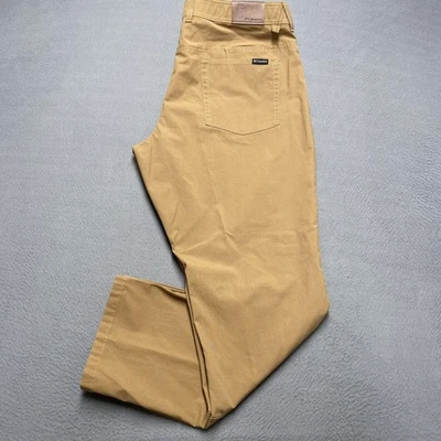 Pantalones Columbia Para Hombre 38x30 Marrón Exterior Elastizados Lona Senderismo Informales Foto 1 de 4