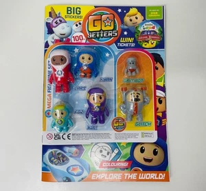 Juego de figuras Cbeebies Go Jetters magazine #100 2025 Glitch, Grimbot, Lars, Kyan - Imagen 1 de 8