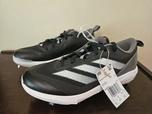 Adidas Adizero Instinct Metall Softballschuhe Damengröße 7,5 IH3470 schwarz weiß - Bild 1 von 6