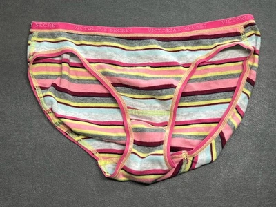BRAGUITA DE BIKINI VINTAGE VICTORIAS SECRET 100 % ALGODÓN FIRMA TIRO BAJO COQUETA S Foto 1 de 4