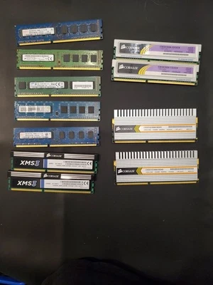 DDR3 Ram 4gb Mixed Lot 4x 1gb 7x 4gb - Image 1 of 4