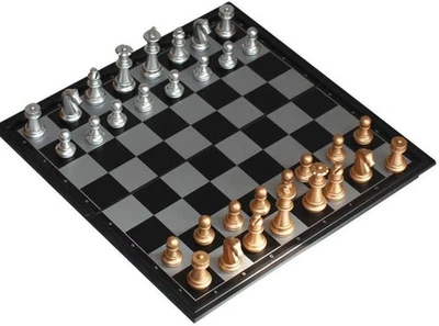 XLKJ Schachspiel Magnetisch, Magnetisches Schach Faltbares, 25CM x 25CM