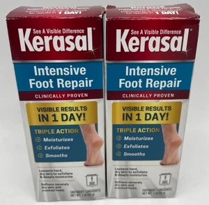 ZWEIERPACK Kerasal Intensive Fußreparatur Dreifachwirkung 1 Oz Salbe rissige Fersen - Bild 1 von 4