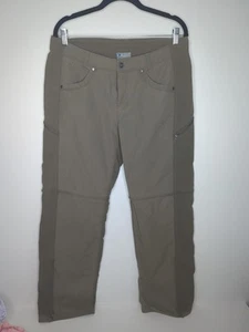 Kuhl Convertible Hiking Trekking Pants Women's 12 Olive Pants Outdoors Hiking - Picture 1 of 9