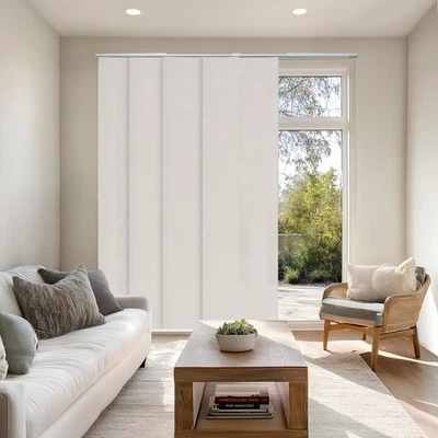 Tela tejida texturizada en relieve, persianas para puertas correderas, divisor de habitaciones, vertical Bl... Foto 1 de 4