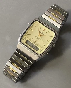 Armitron Analog Digital Watch 20/3365C Gold Tone Alarm Chrono Watch Excellent - Picture 1 of 11
