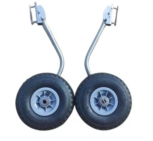 Reinforced KT3NKI Stainless Steel Transom Wheels for Boats with Interceptor - Picture 1 of 4