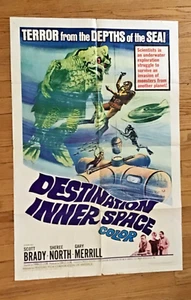 Destination Inner Space Original Large Monster Movie Poster 1966 - Picture 1 of 5