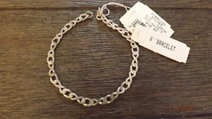 8 Zoll Sterlingsilber Bettelarmband Neu mit Etikett - Bild 1 von 6