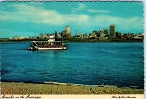 Excursion Boat, Memphis Queen II Cruises on the Mississippi River Postcard - Picture 1 of 2