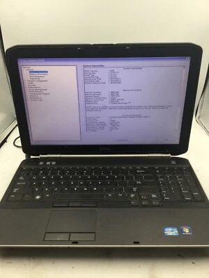DELL LATITUDE E5520 - BOOTS TO BIOS - INTEL I5 2430 - NO RAM - READ DESCRIP -BB - Image 1 of 4