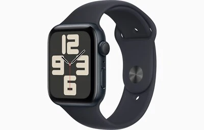 Apple Watch SE 2024 2 Gen GPS 44Mm Caja Medianoche Correa Negra - Imagen 1 de 4