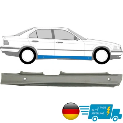 Für BMW 3er E36 Limo und Kombi 1992-1999 Voll Schweller Reparaturblech / Rechts - Bild 1 von 2