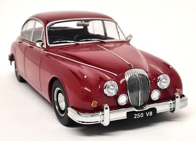 KK 1/18 Daimler 250 V8 RHD 1962 Red Black Interior Diecast Model Car - Image 1 of 4