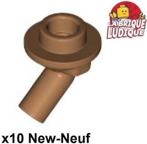 LEGO 10x BAR 1L BAR Angled Handle Elbow Skin/Medium Nougat 65578 New - Picture 1 of 1